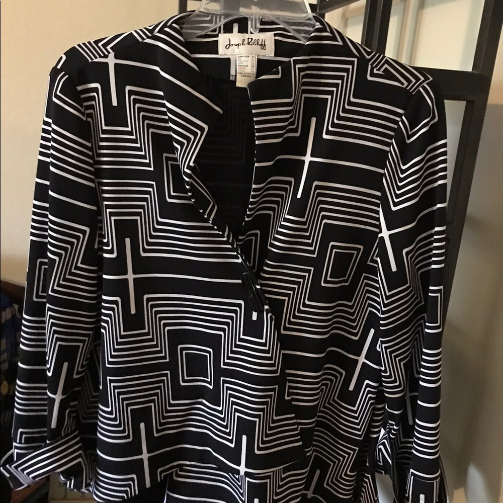 Joseph Ribkoff Asymmetrical Shirt Jacket